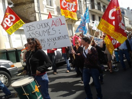 Manif du juin des animateurs de l'AOL